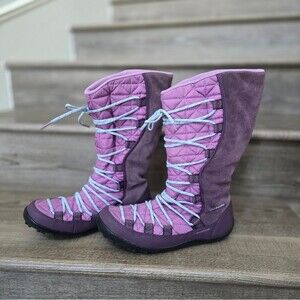 Columbia Loveland purple suede snow boots winter boots girls  size 6